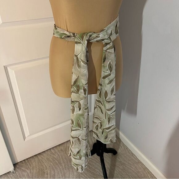 Sherrie Bloom Chetta B Silk Green Ruffle Maxi Dress - Picture 8 of 9